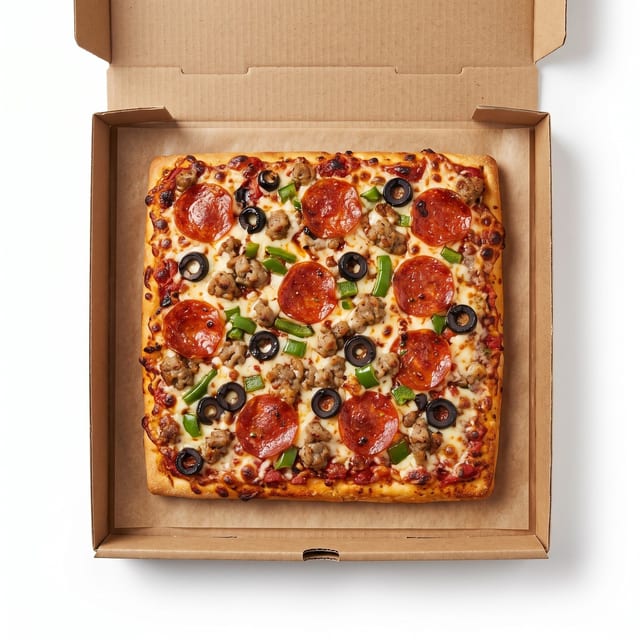 4 Toppings Pizza.