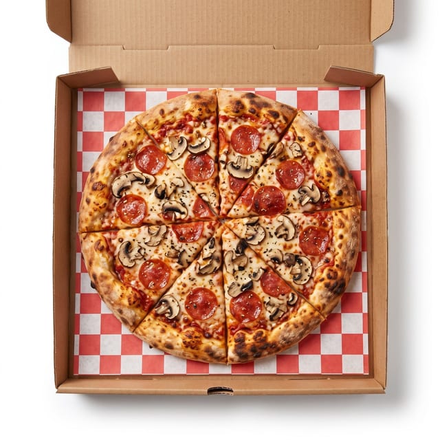 2 Toppings Pizza.