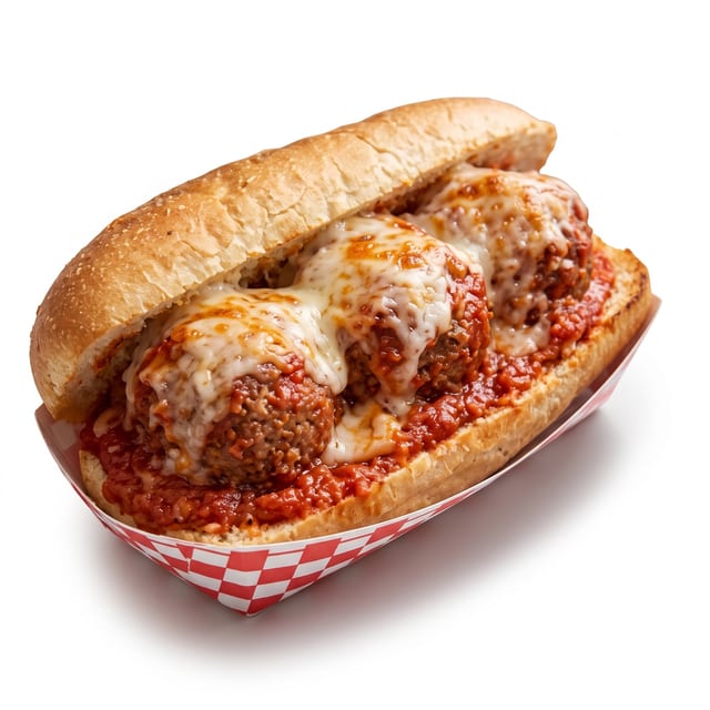 Meatball Parmigiana.